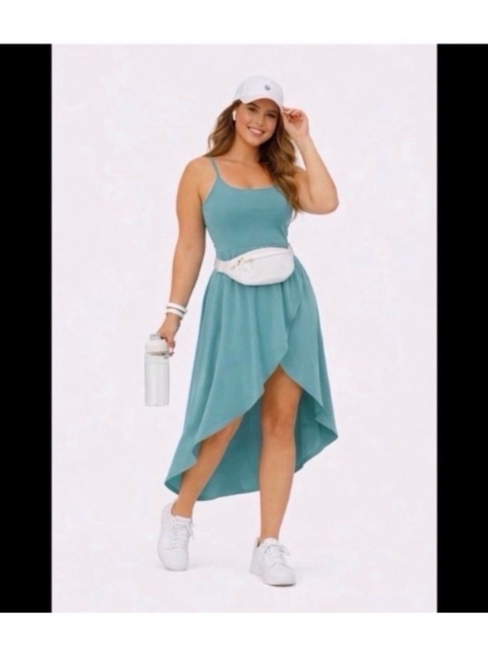 HALARA Teal High Low Athletic Dress - Picture 3 of 9